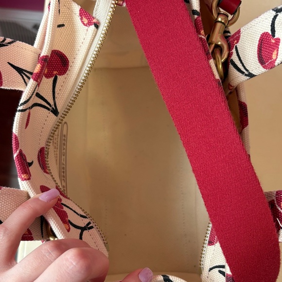 Coach Cherry Patterned Canvas Tote - Picture 5 of 12